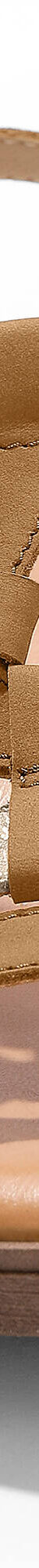 Sandales compensées cuir bi-matière (marron / doré) Sandales compensées cuir bi-matière (marron / doré)